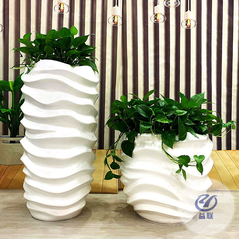 戶外玻璃鋼花盆陽臺庭院種植箱室外露臺花池花槽長方形大花箱定制