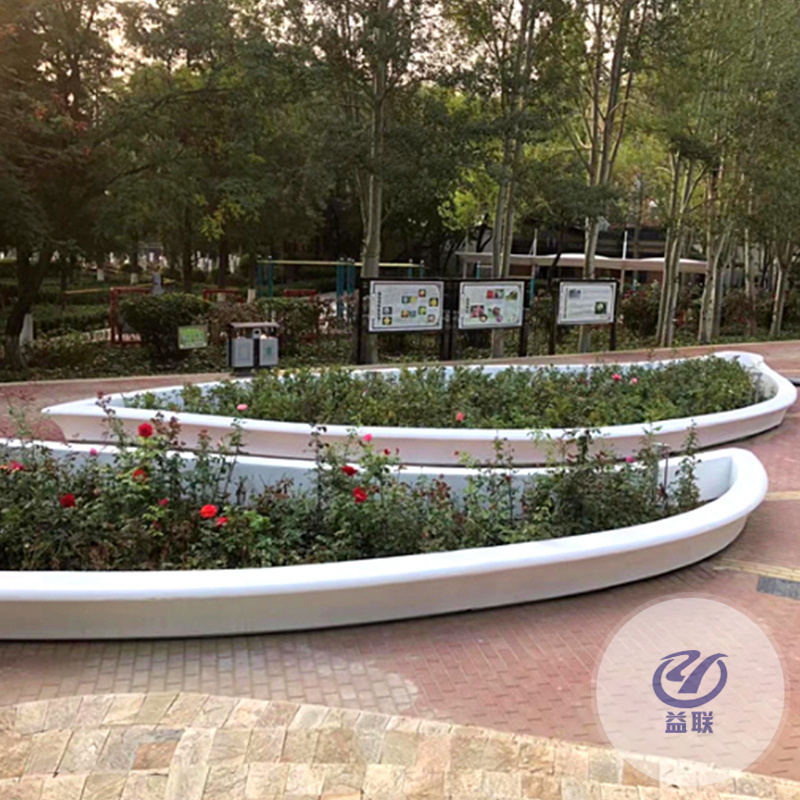 玻璃鋼樹(shù)池坐凳戶(hù)外園林景觀種植池公園大型花壇異形花池座椅定制