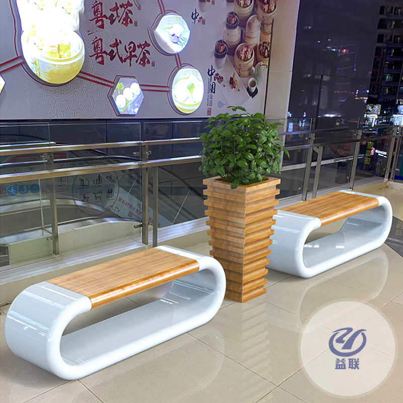 玻璃鋼花盆座椅商場(chǎng)休息拼接組合鵝卵石字母坐凳戶外樹池休閑椅